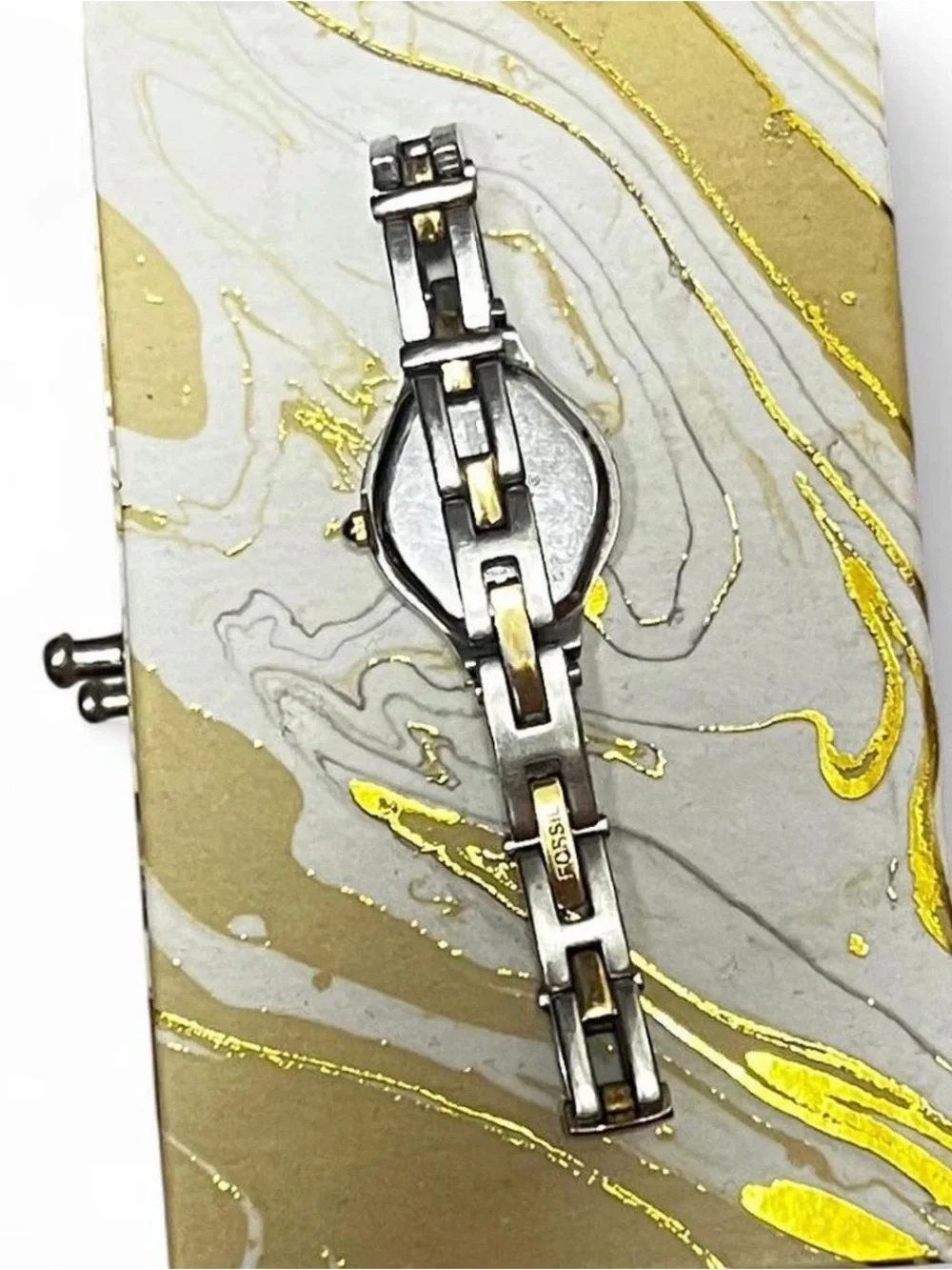 Fossil Two-Tone Stainless Steel Women's Watch in Silver and Gold